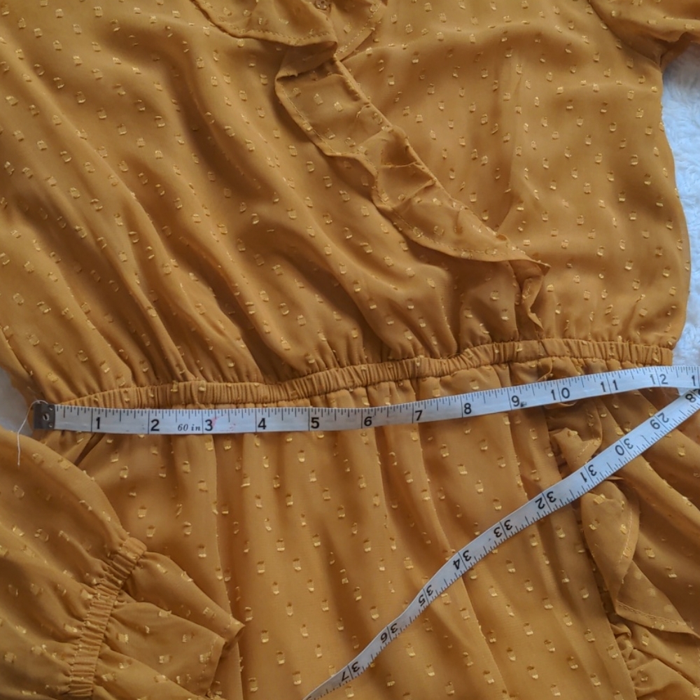 H & M sheer polka dot midi dress - Picture 7 of 8